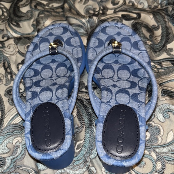 Coach Wedge Sandals Perfect Condition - Picture 3 of 4